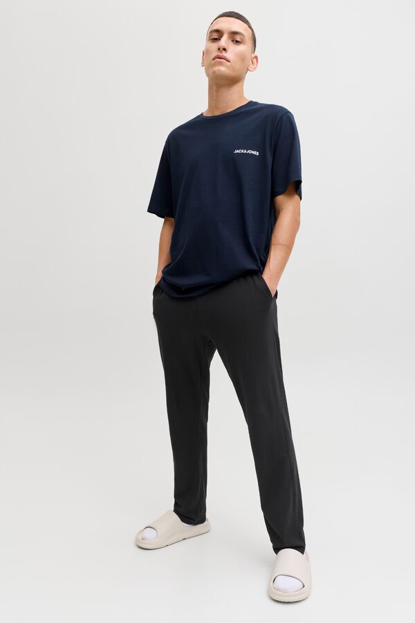 Jack & Jones Conjunto pijama largo manga corta azul
