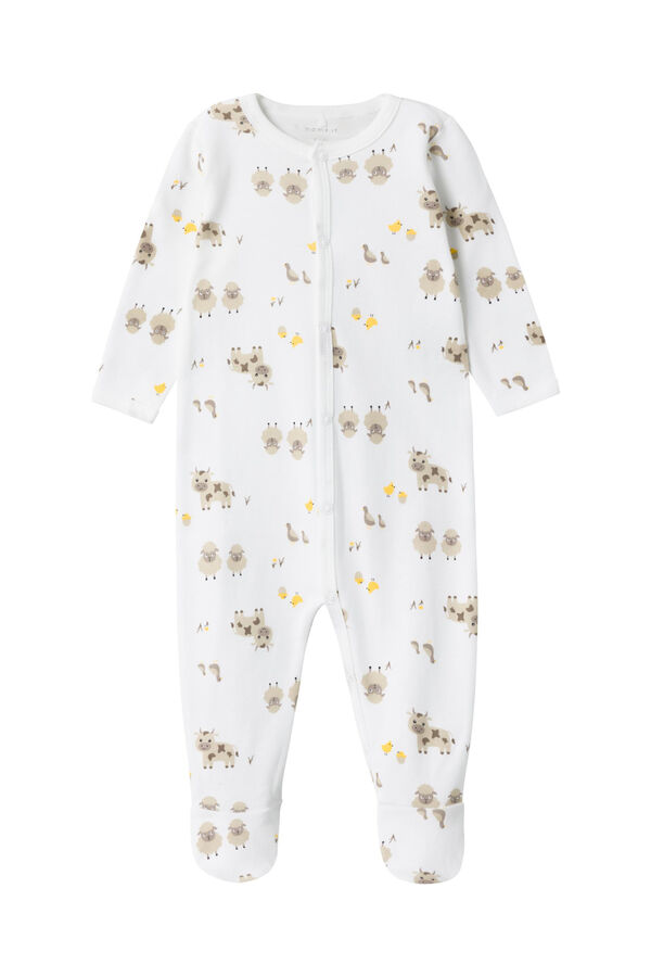 Pijama de bebé con estampado de animales, Pijamas de bebé