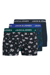 Jack & Jones Pack 3 boxers estampados azul