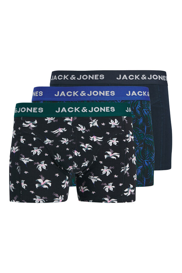 Jack & Jones Pack 3 boxers estampados azul