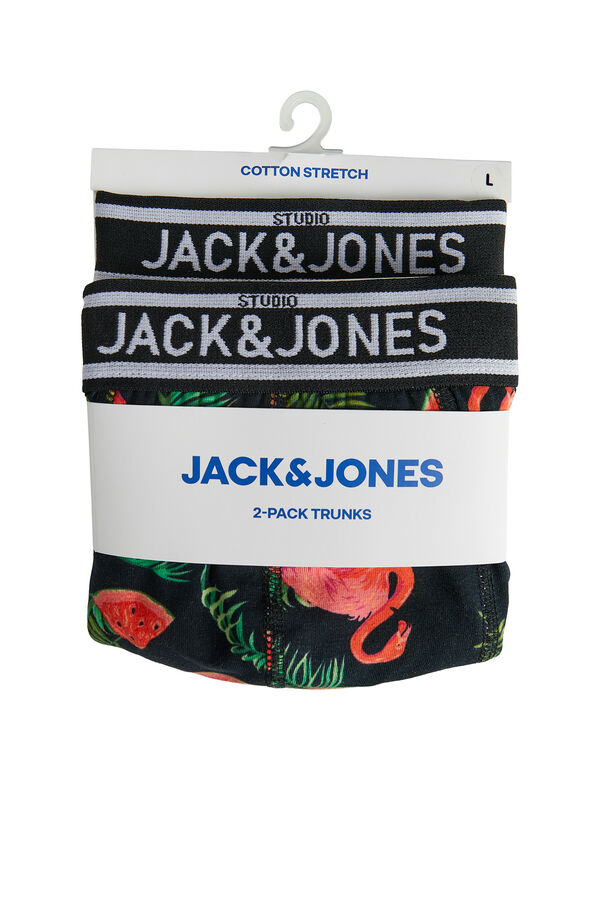 Jack & Jones Pack 2 b&oacute;xers cortos negro