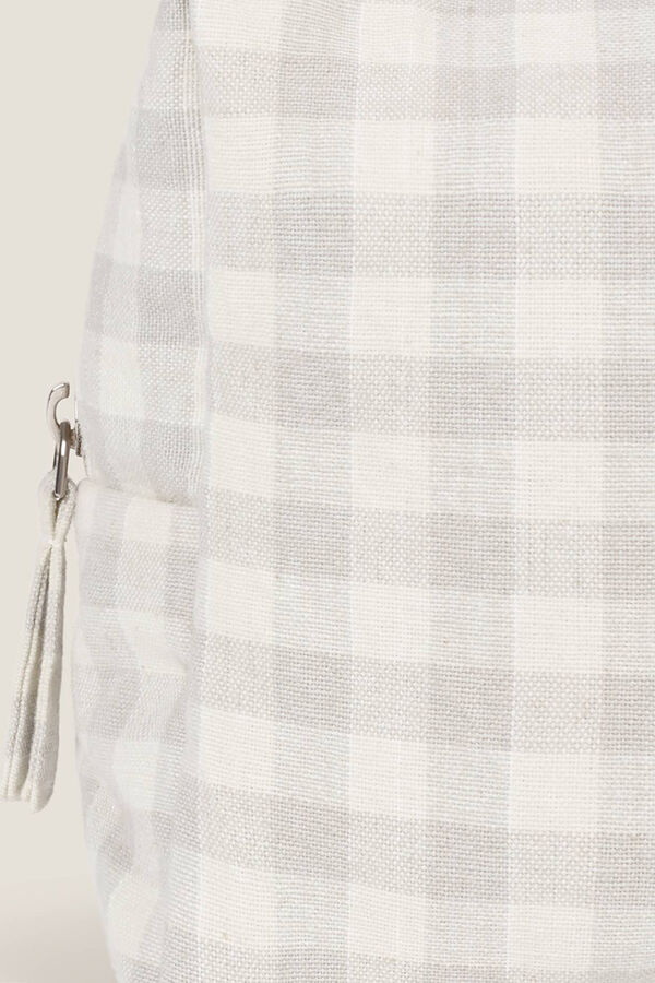 Textura Gingham vanity case Siva