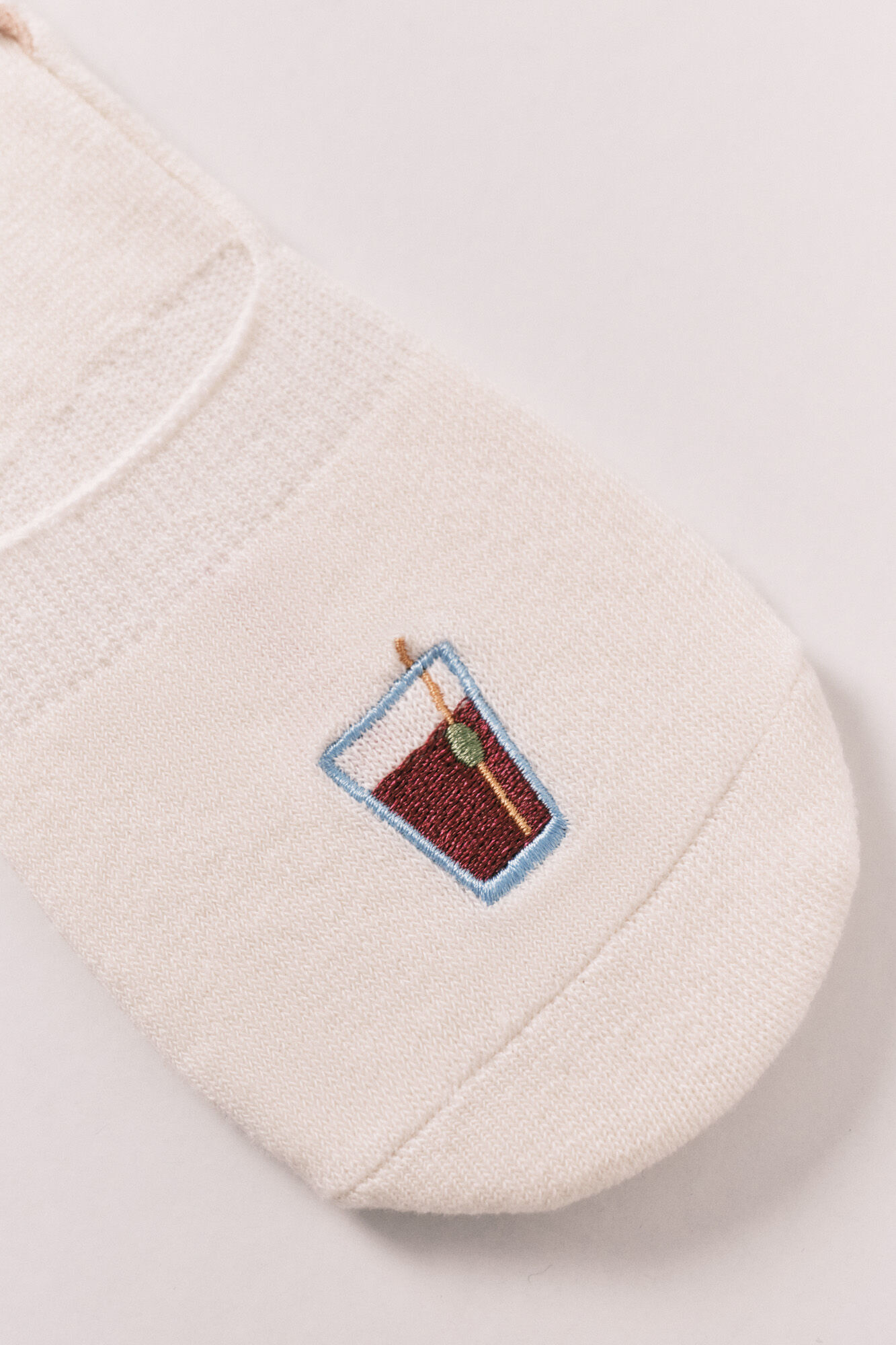 Women'secret Calcetines invisibles bordado vermut