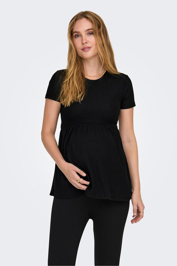 Only Maternity Short-sleeved maternity short-sleeved T-shirt  black