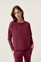 Womensecret Daba Bordeaux Sweatshirt printed