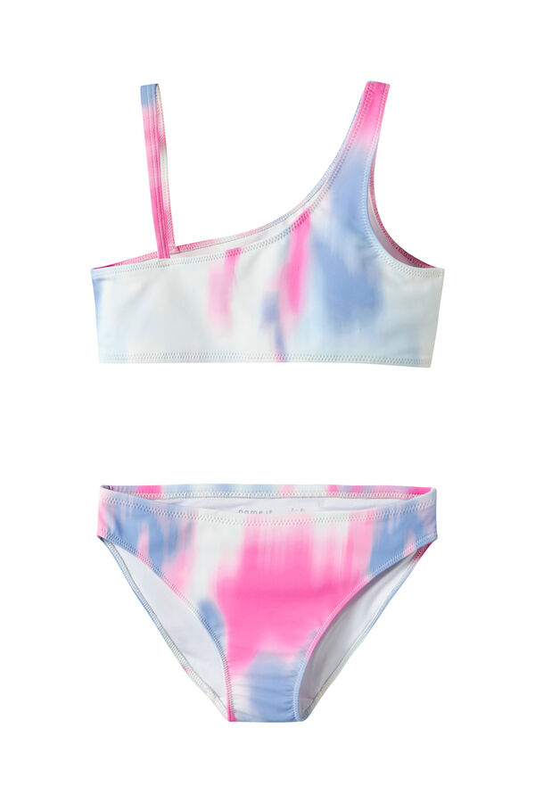 Name it Bikini tie dye asym&eacute;trique pour fille rose