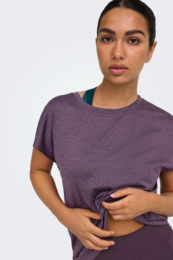 Only Play Camiseta manga corta soft morado/lila