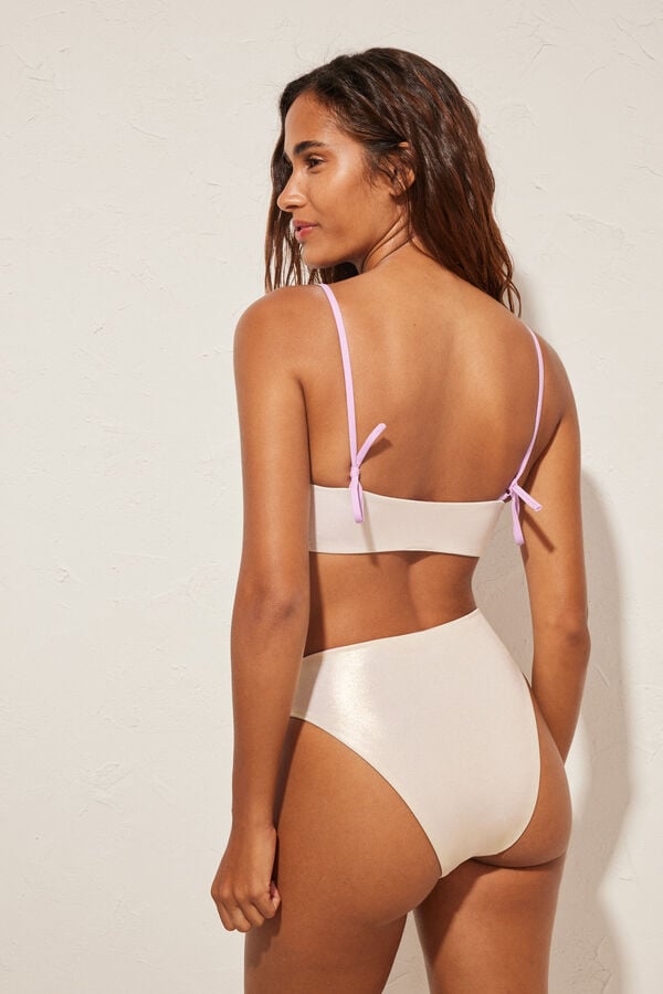 Womensecret Reversible strappy bikini top pink