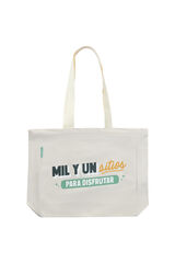 Womensecret Fabric tote bag - Mil y un sitios para disfrutar (A thousand and one places to enjoy) S uzorkom