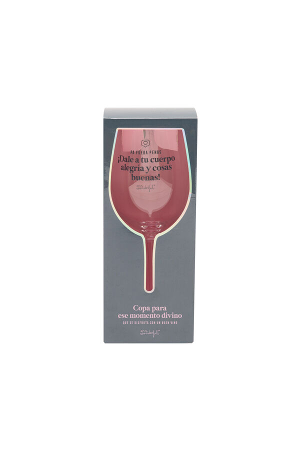 Mr. Wonderful Copa de vino estampado