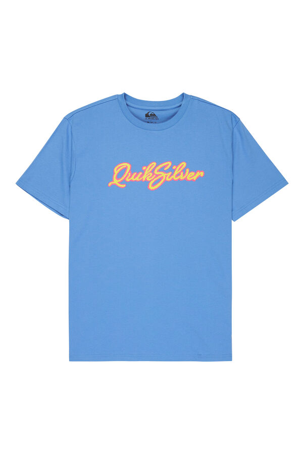 Quiksilver Retro logo short sleeve T-shirt blue