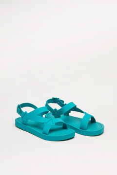 Womensecret 100% water-resistant slider sandals blue
