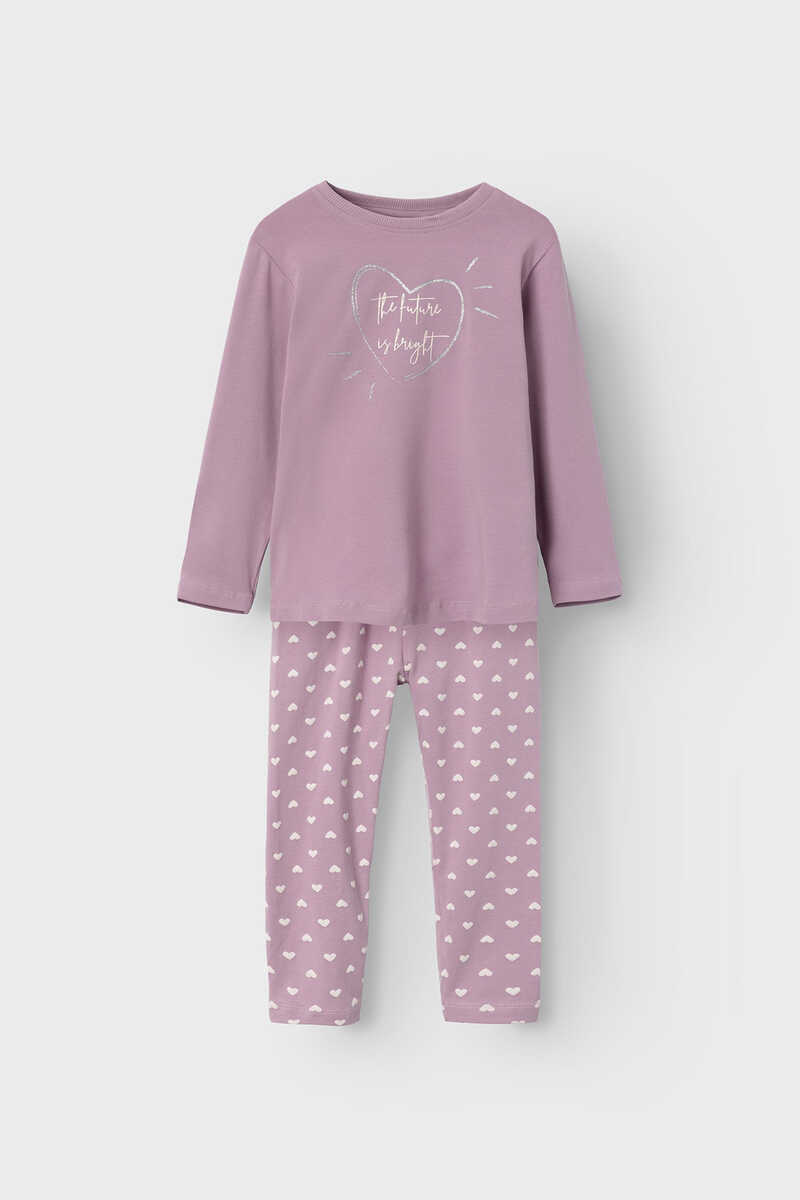 Womensecret Girls' pyjamas with message rózsaszín