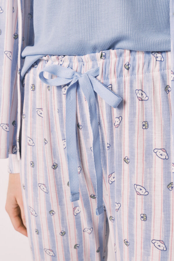 Women'secret Pyjama &agrave; rayures et haut bleu bleu