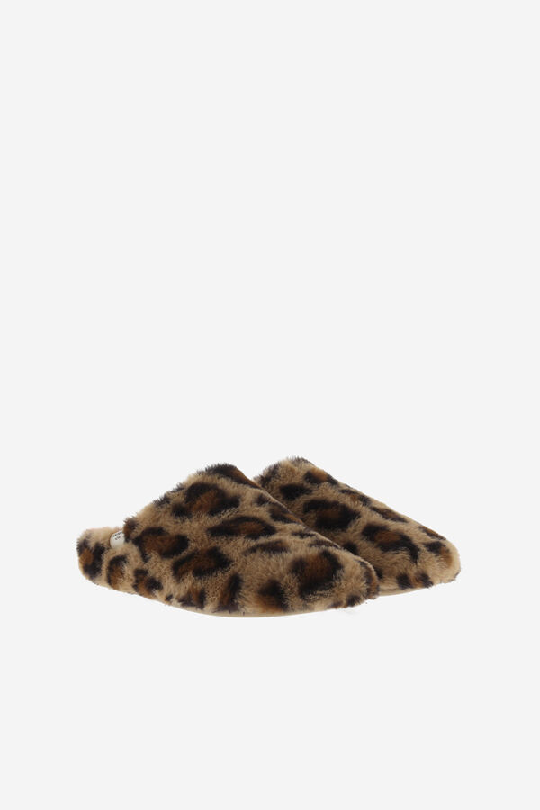 Victoria Animal print slippers Bež