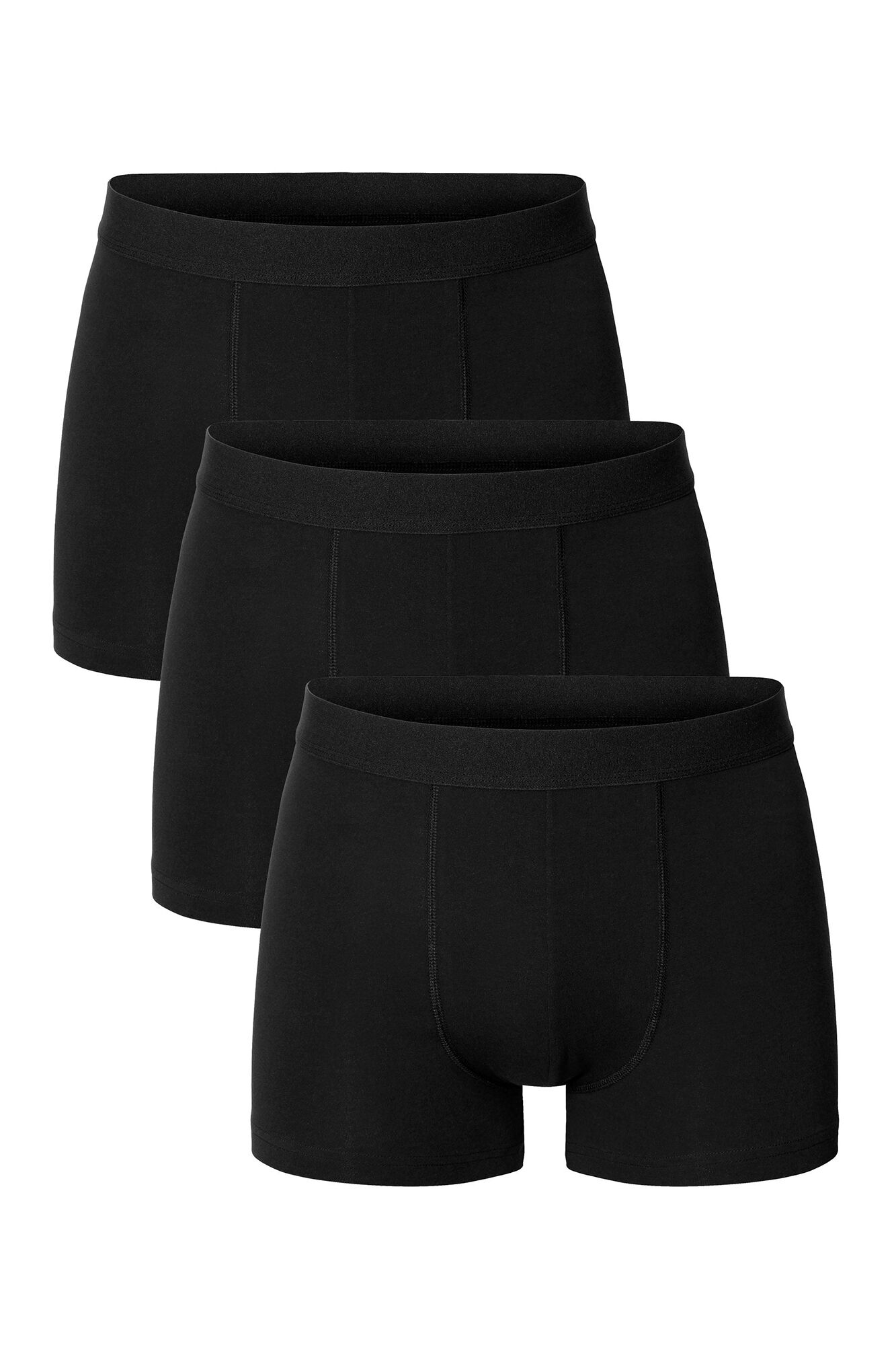 Bread & Boxers Pack de 3 b&oacute;xers algod&oacute;n org&aacute;nico negros