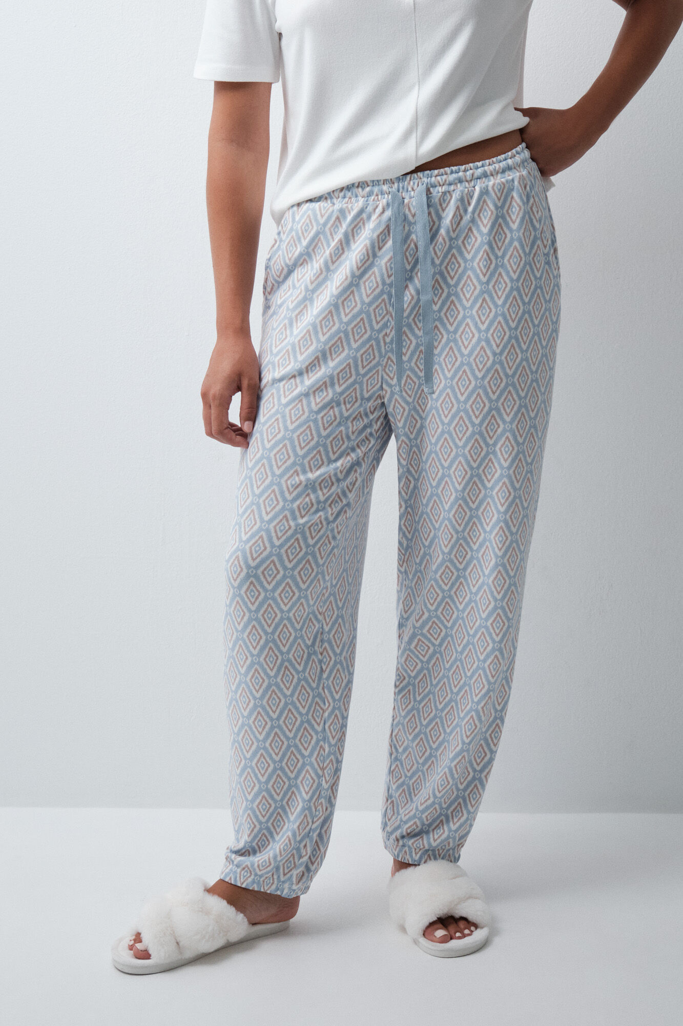 Women'secret Folk print long trousers