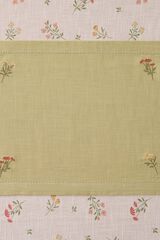 Textura Napperon &agrave; fleurs vert