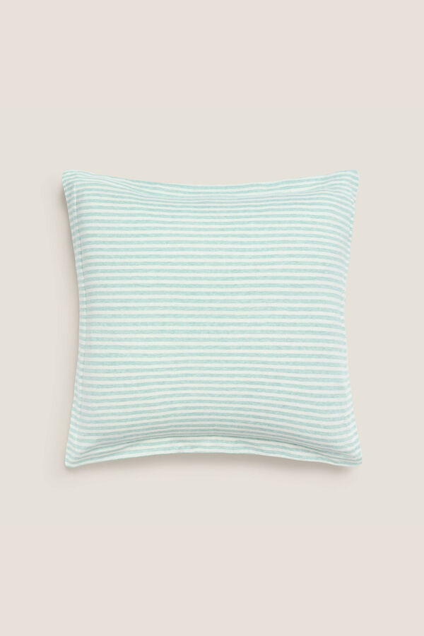 Textura Funda Coj&iacute;n Punto Algod&oacute;n beige