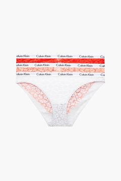 Womensecret 3-pack of Calvin Klein panties with waistband mit Print