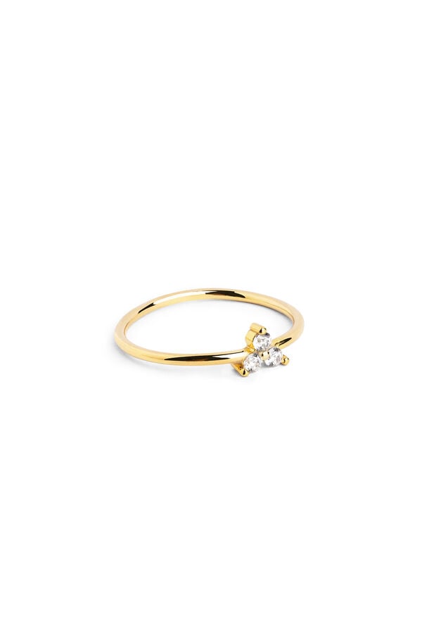Womensecret Gold Clover Ring Žuta