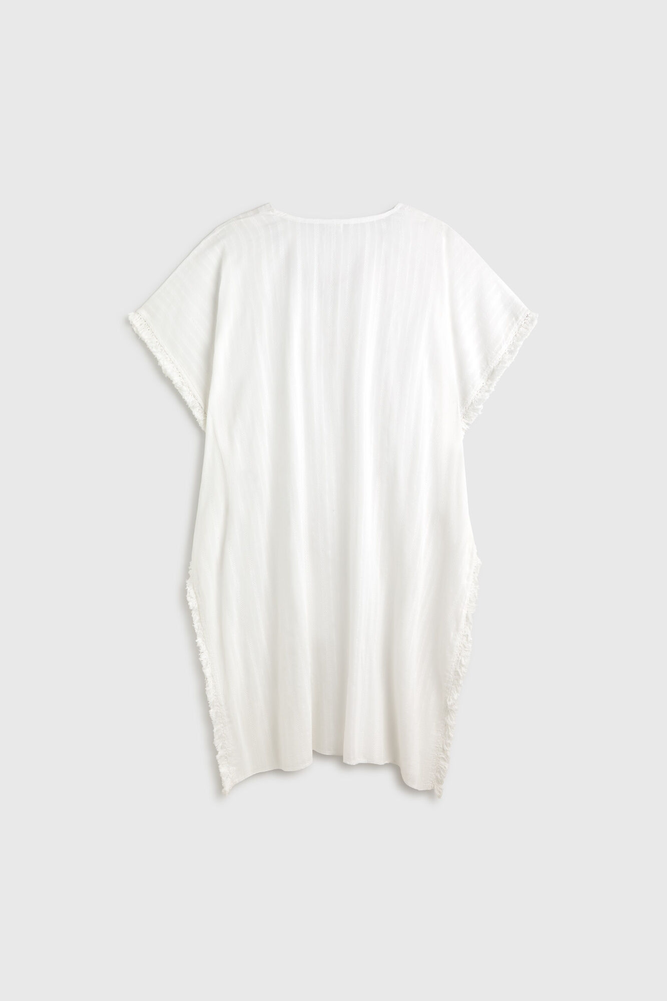 Textura T&uacute;nica aldod&oacute;n larga flecos bordado