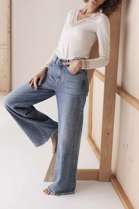 Cotonella Camiseta Manga Larga Cuello Pico