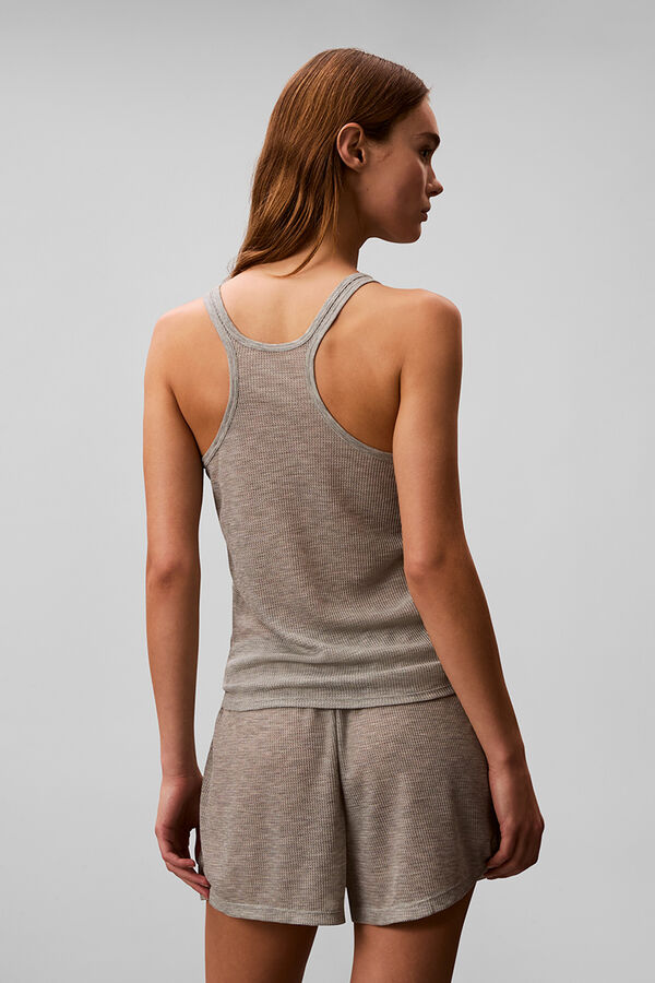 Calvin Klein Conjunto de pijama corto tirantes gris