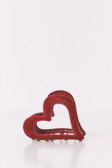 Women'secret Pince &agrave; cheveux petite c&oelig;ur bordeaux rouge