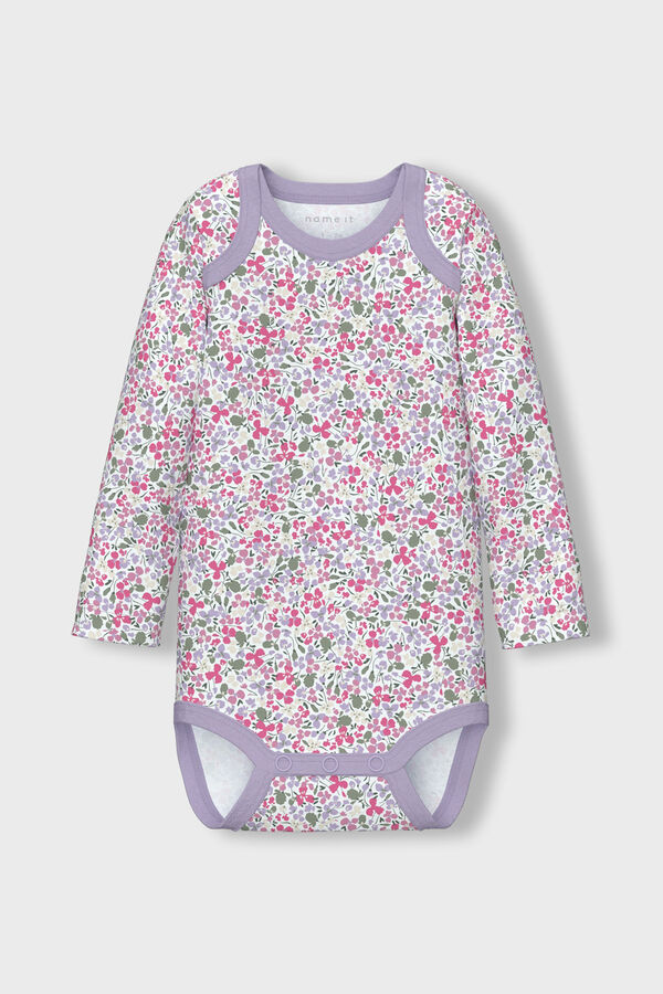 Name it Set mit 3 Baby-Herz-Bodys für Mädchen Rosa
