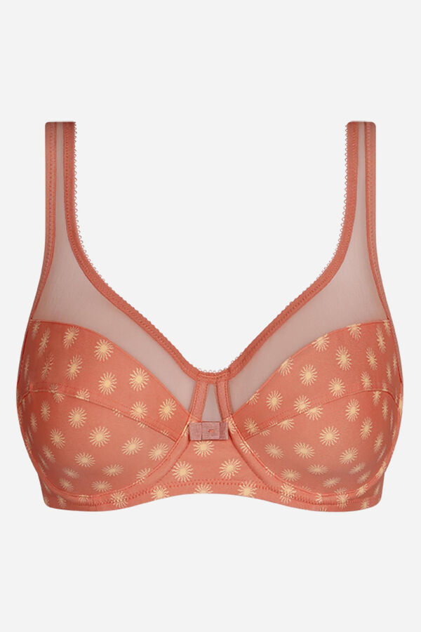 DIM Grudnjak sa žicom od tila za velike grudi Koralna