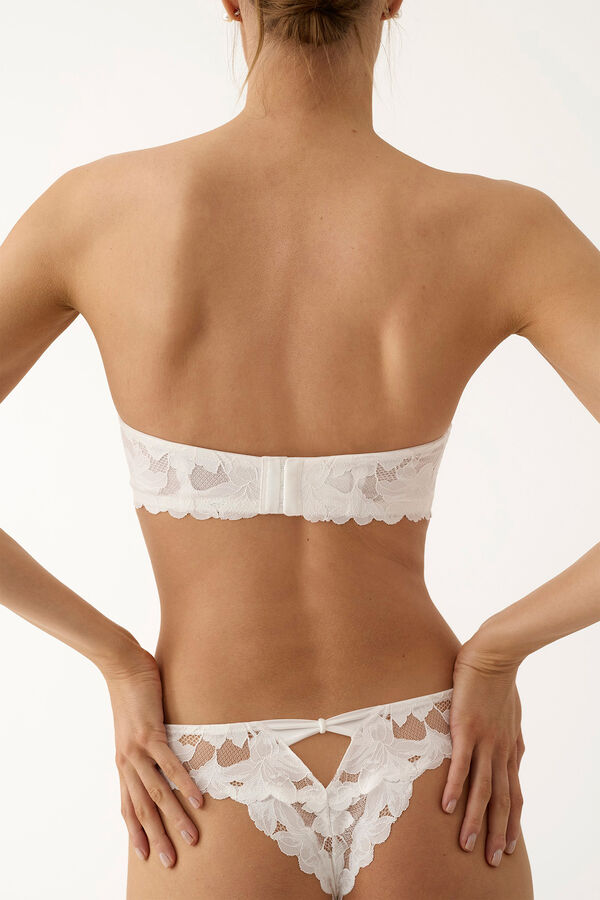Promise Sujetador push up encaje blanco marfil
