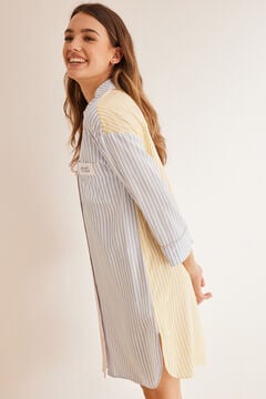 Womensecret Multicoloured striped viscose camisole mit Print
