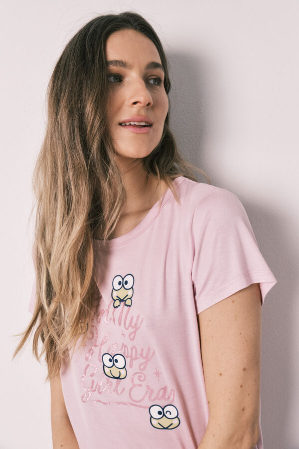 Women'secret Pyjama long Keroppi Patchwork rose