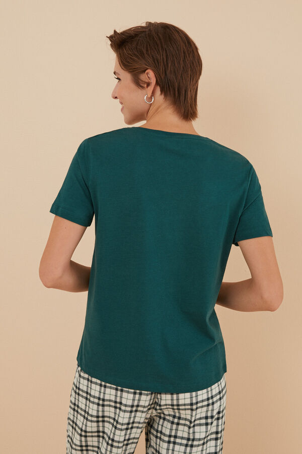 Womensecret Shirt 100 % Baumwolle Grün Grün