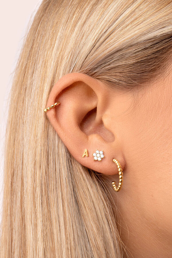Womensecret Gold 19 Pebbles Earrings printed