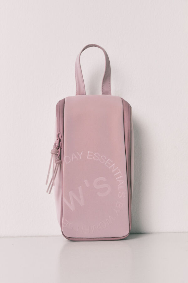 Women'secret Pink medium zip handle vanity case pink