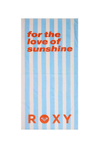 Roxy Toalla rayas playa texto