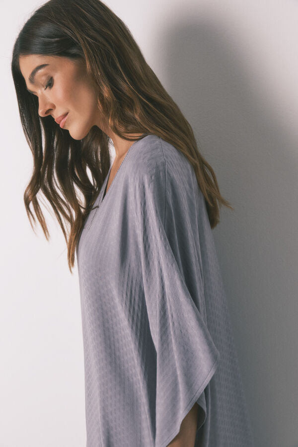 Women'secret Vestido caft&aacute;n viscosa gris gris