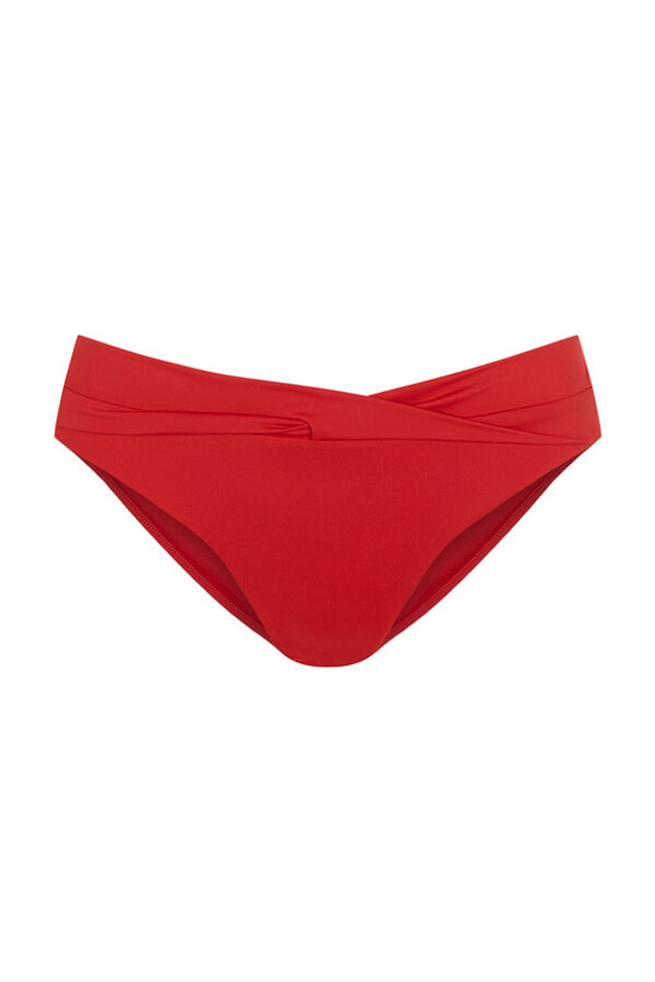 Womensecret Donji deo bikinija srednje visoke pokrivenosti, crvene boje Crvena