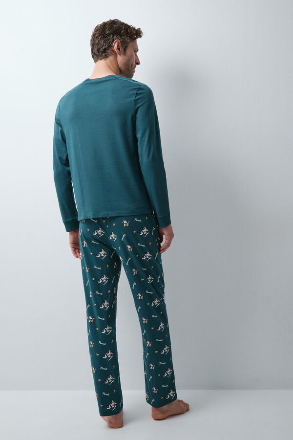 Women'secret Blue cotton long pyjamas Snoopy blue