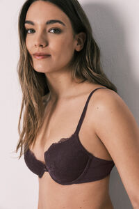 Women'secret Purple lace classic padded bra BEAUTIFUL