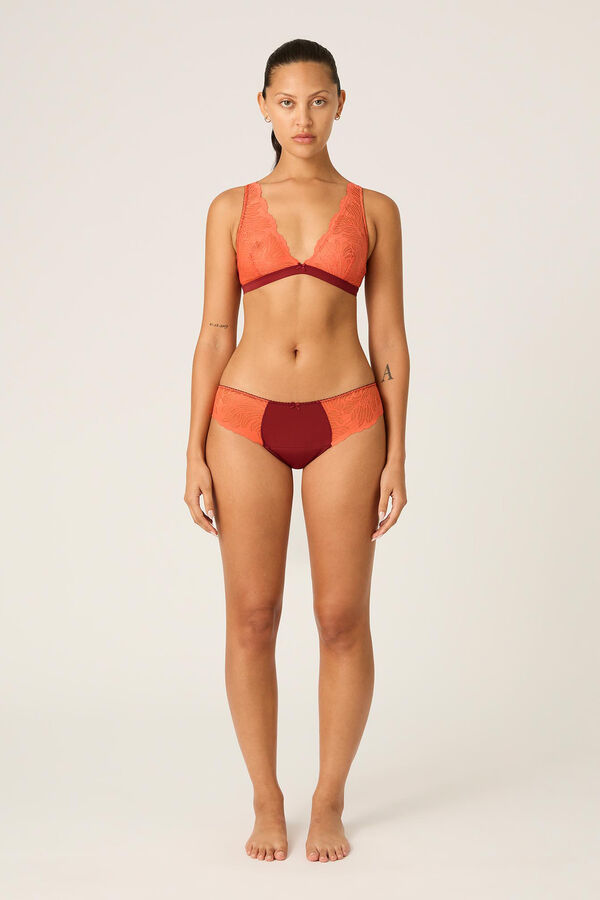 Modibodi lace menstrual thong printed