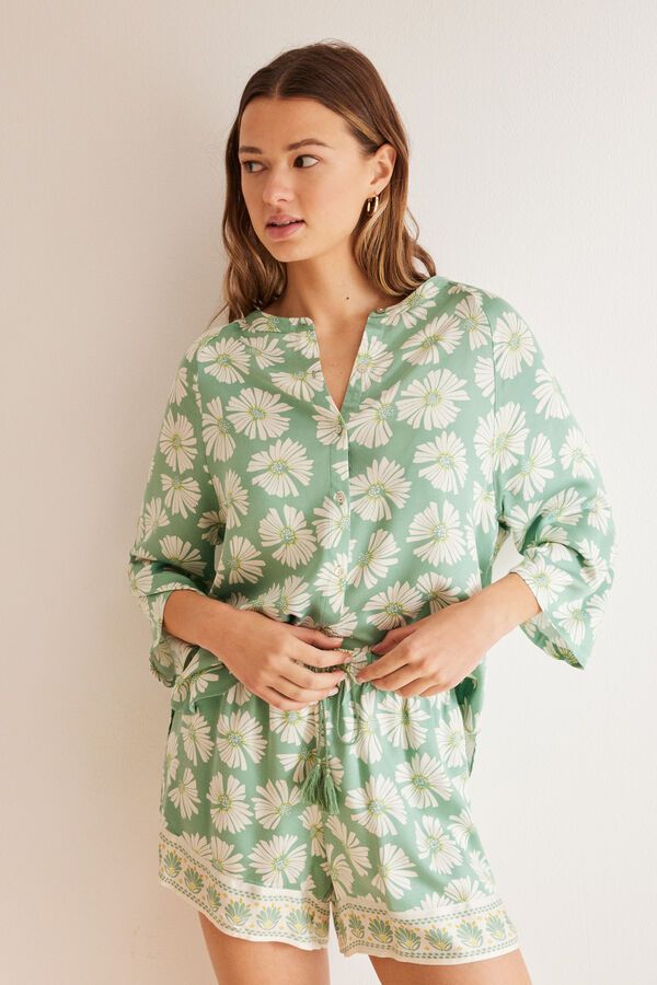 Womensecret Classic 3/4 sleeve pyjamas with print  Print