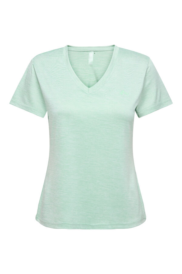 Only Play Camiseta cuello V gris