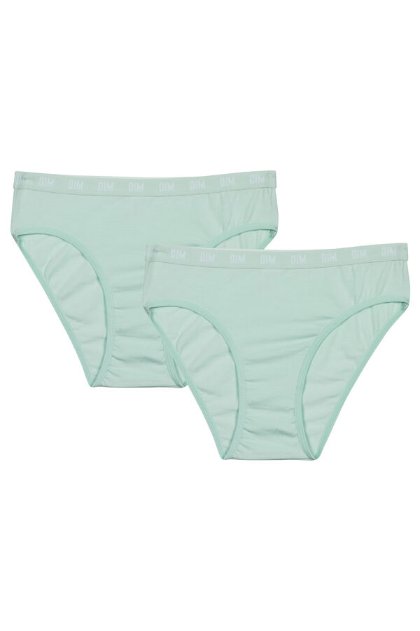 Womensecret Pack of 2 hypoallergenic, dermatologically tested panties  bleu