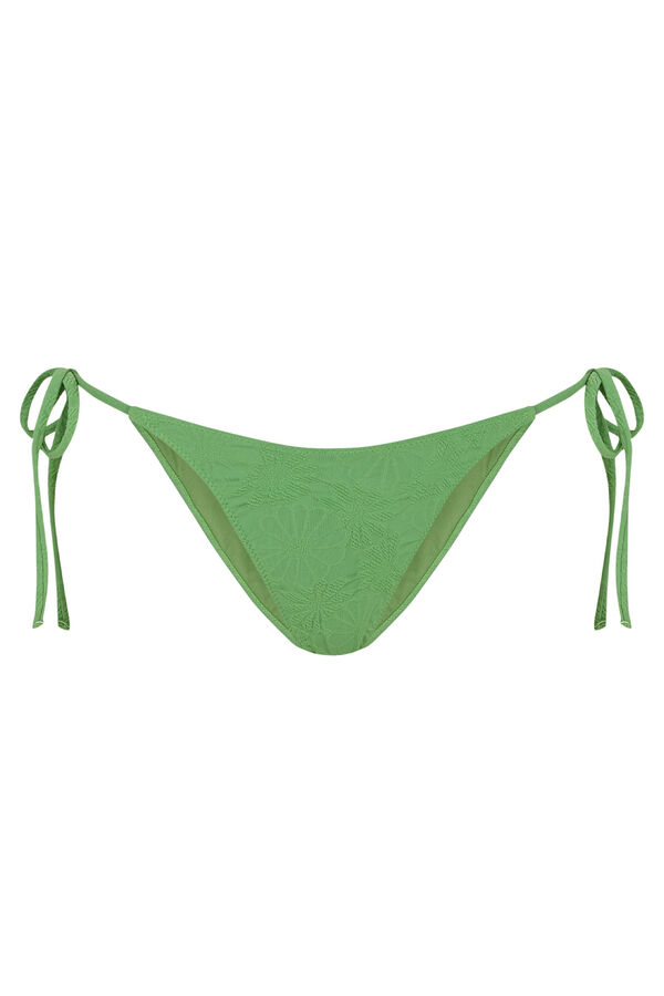 Womensecret Pistachio side-tie bikini bottoms green