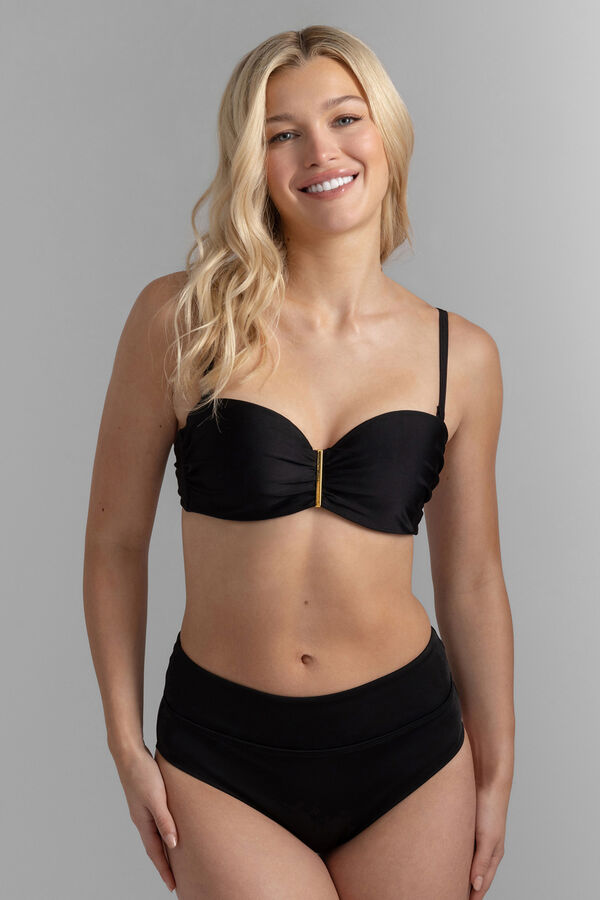 Dorina Top bikini balconet relleno ligero Togo mago negro