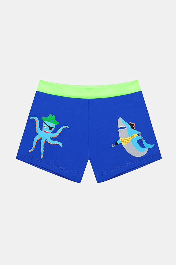 Penti Fato de banho verde para crian&ccedil;a azul