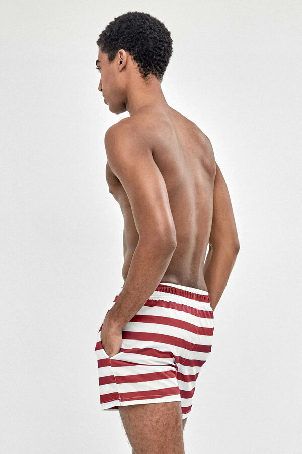 Gisela Navy print men's swimwear printed